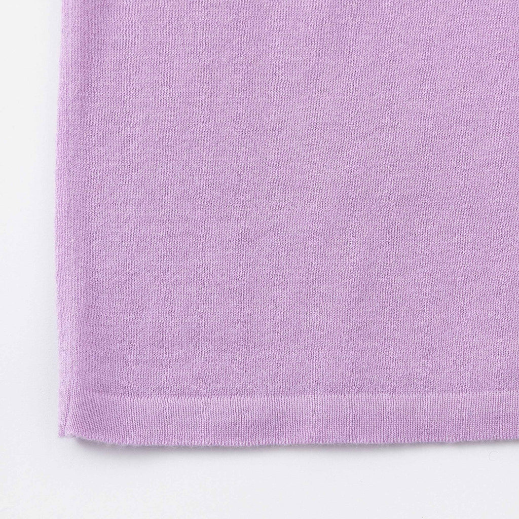Aleger Cashmere | Blend Sleeve Crew | Orchid