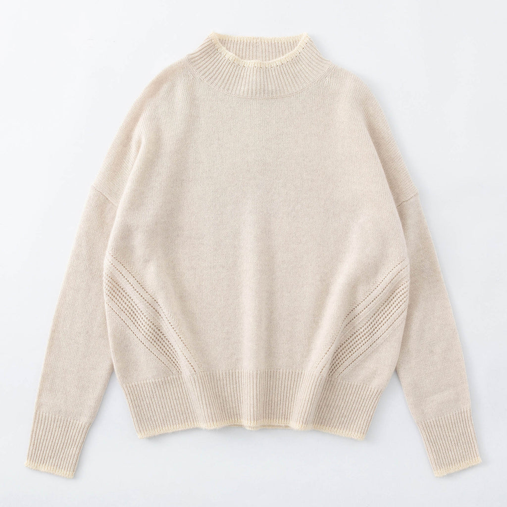 Aleger Cashmere | Contrast Crew Sweater | Shell