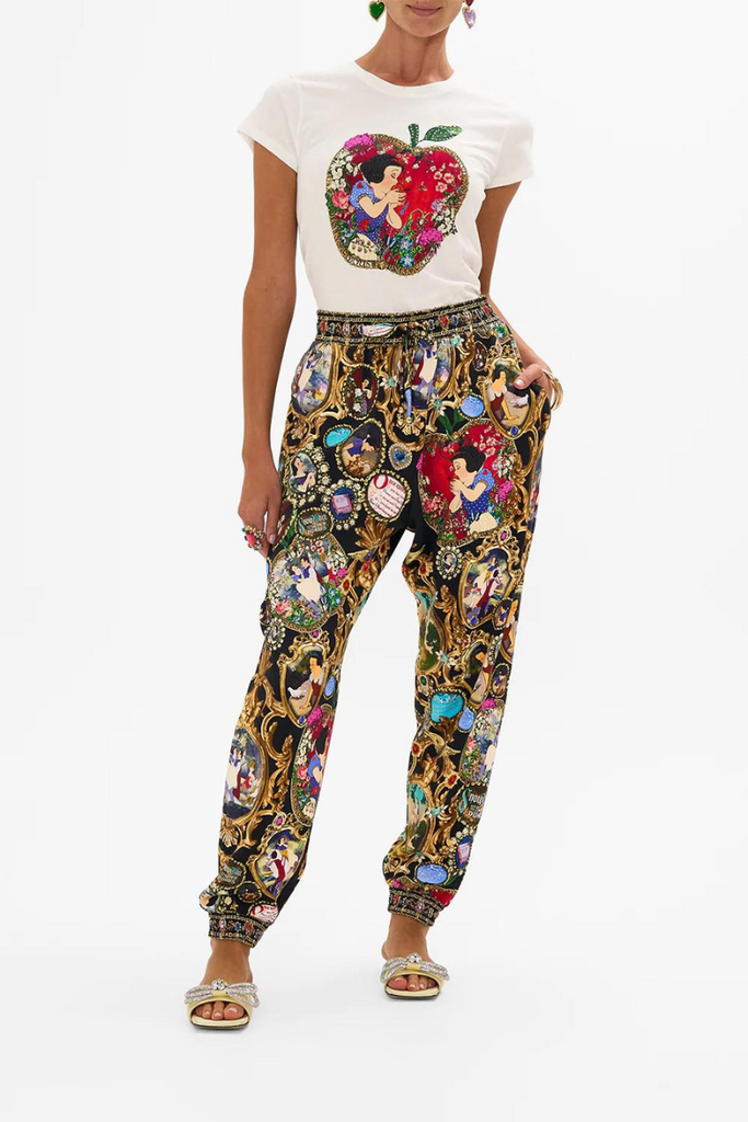 Camilla | Happily Ever After Jersey Track Pant With Silk Details