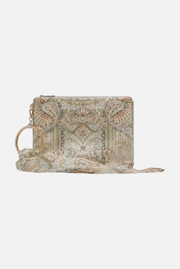 Camilla | Ivory Tower Tales Ring Scarf Clutch