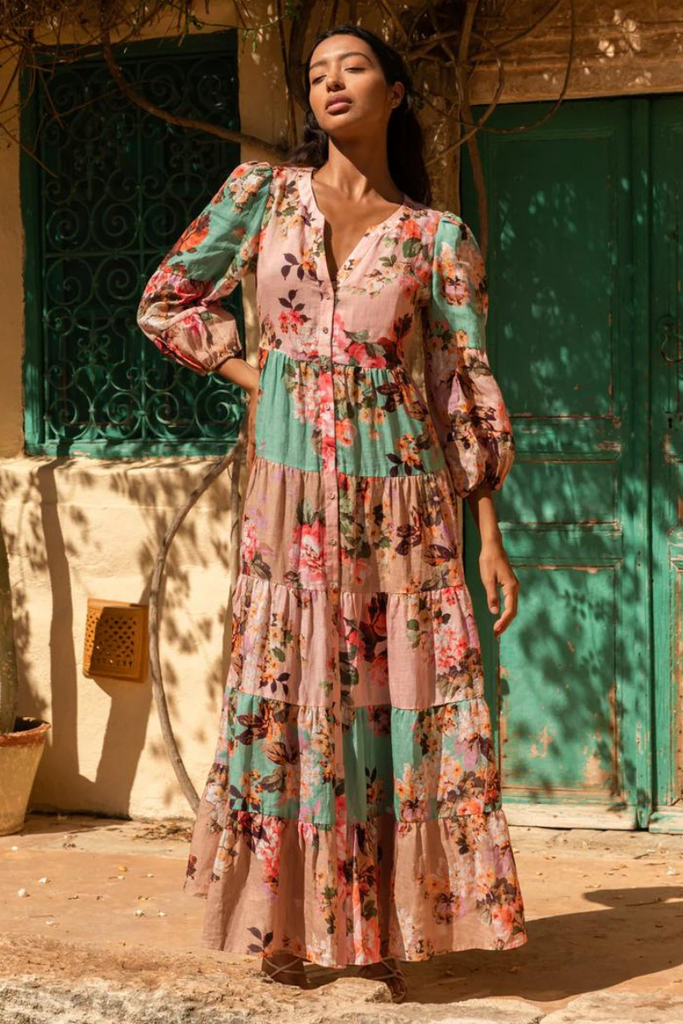 Kachel | Adele Maxi Kimono Dress