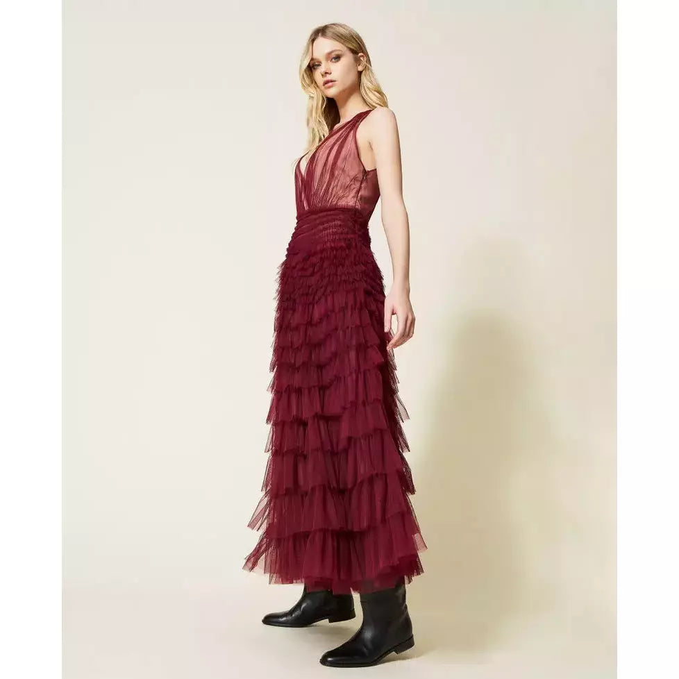 Twin Set | Woven Dress | Grape