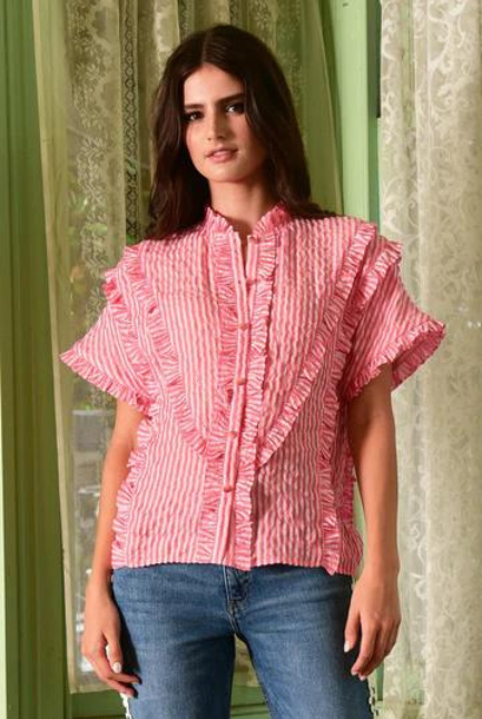 Coop | Frill Got It Right Top | Pink