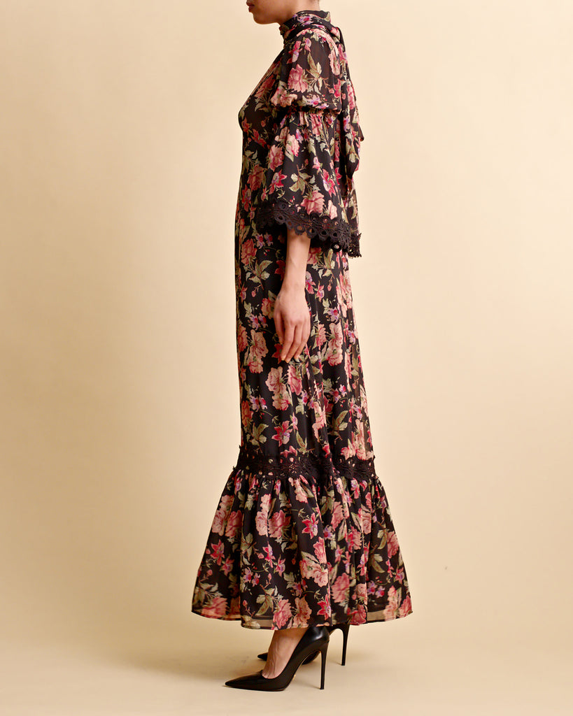 by TIMo | Midnight Blush Georgette Maxi Dress