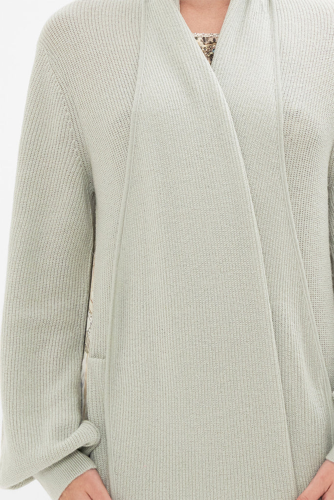 Camilla | Looking Glass Houses Wool Cashmere Knit Layer W/Silk Back