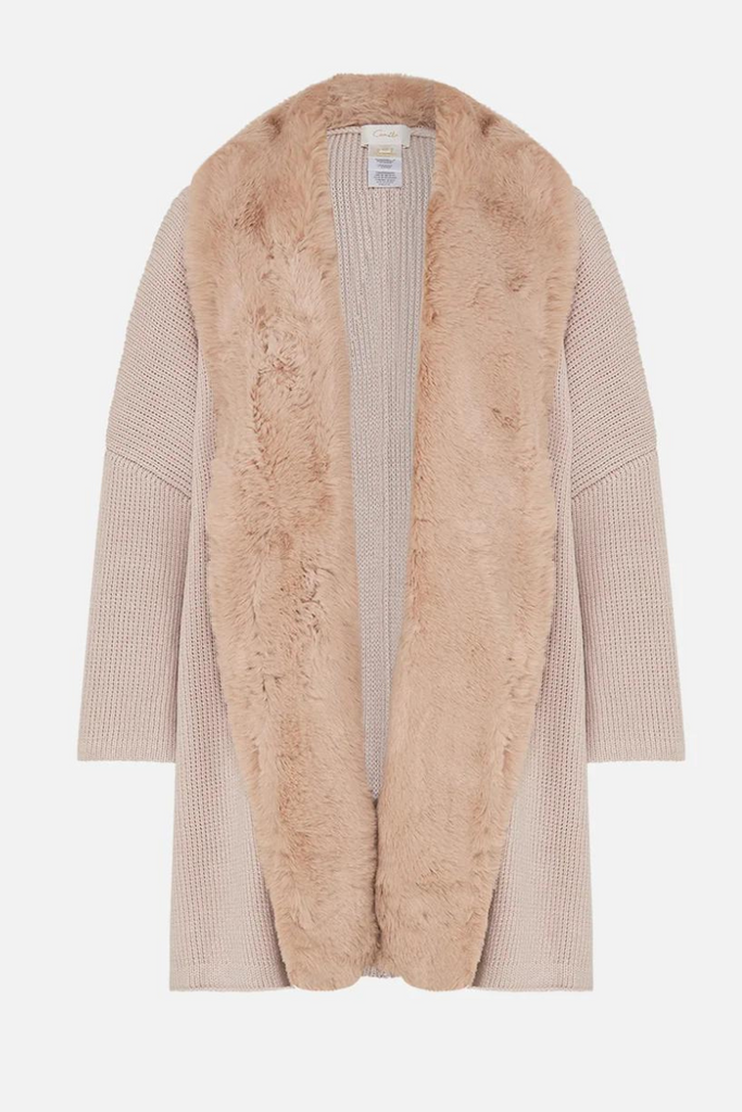 Camilla | Grotto Goddess Knit Relaxed Layer With Faux Fur