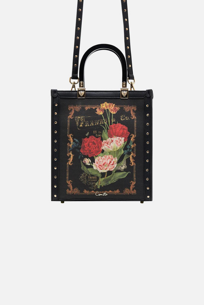 Camilla | Magic In The Manuscripts North South Tote W/Smooth Handle