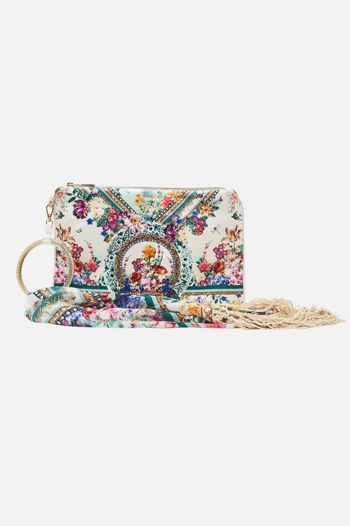 Camilla | Plumes and Parterres Ring Scarf Clutch