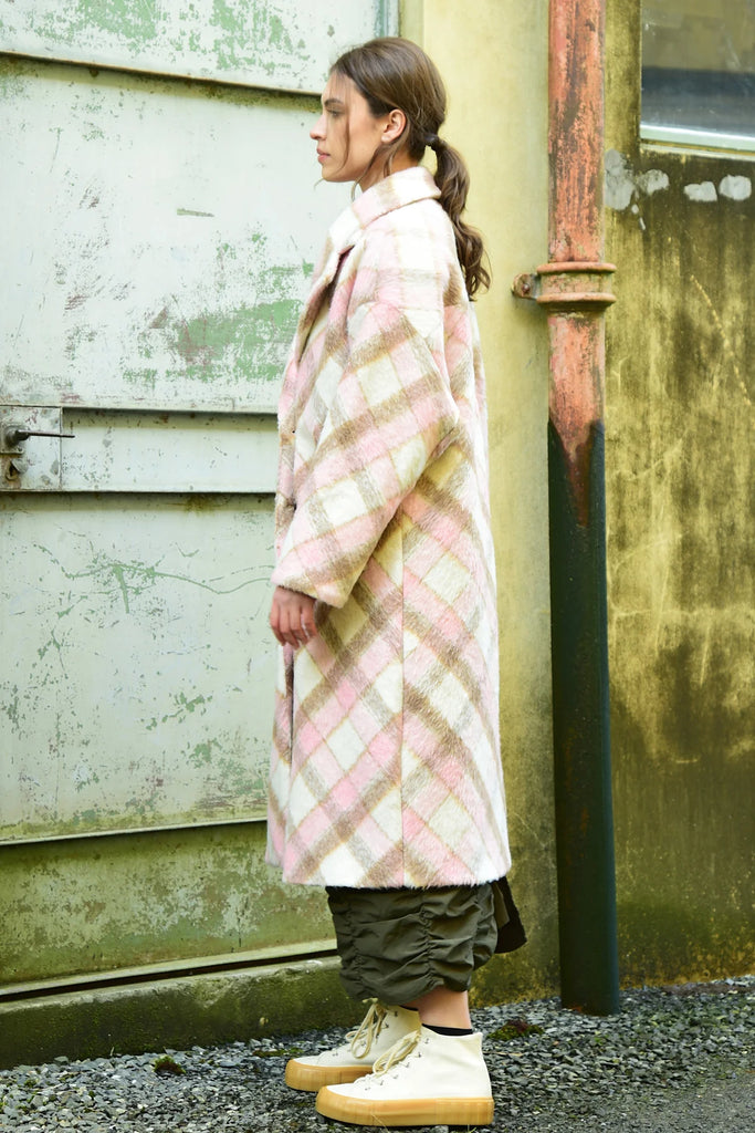 Coop | Time Check Coat | Pink/Ivory
