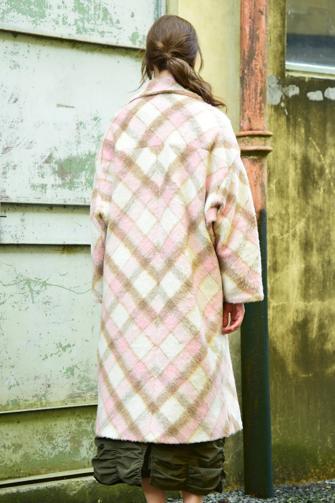Coop | Time Check Coat | Pink/Ivory