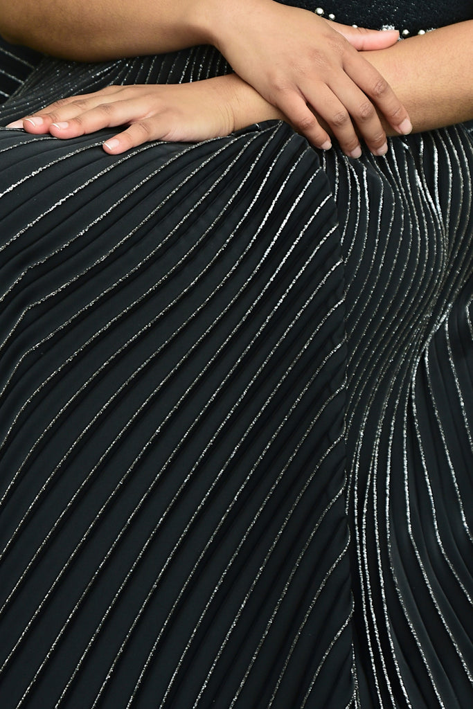 Coop | Taken Glitterally Skirt | Black/Silver