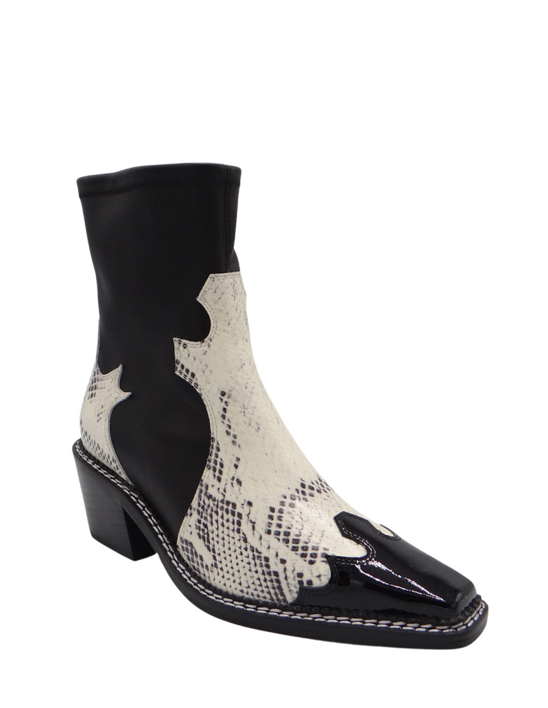 Caverley | Ivory Snake Kylie Boot