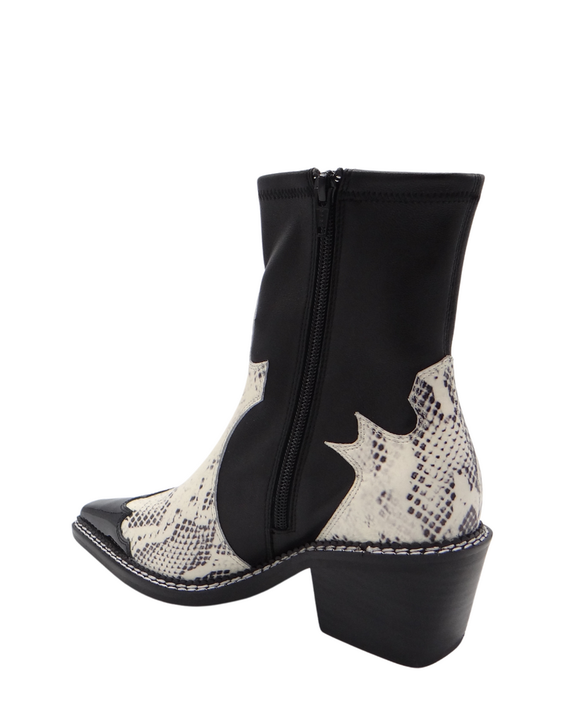 Caverley | Ivory Snake Kylie Boot