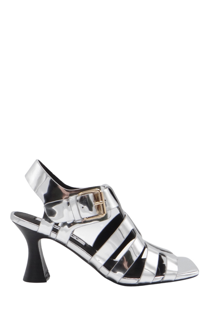 Caverley Shoes | Mare Heel | Mirror Silver