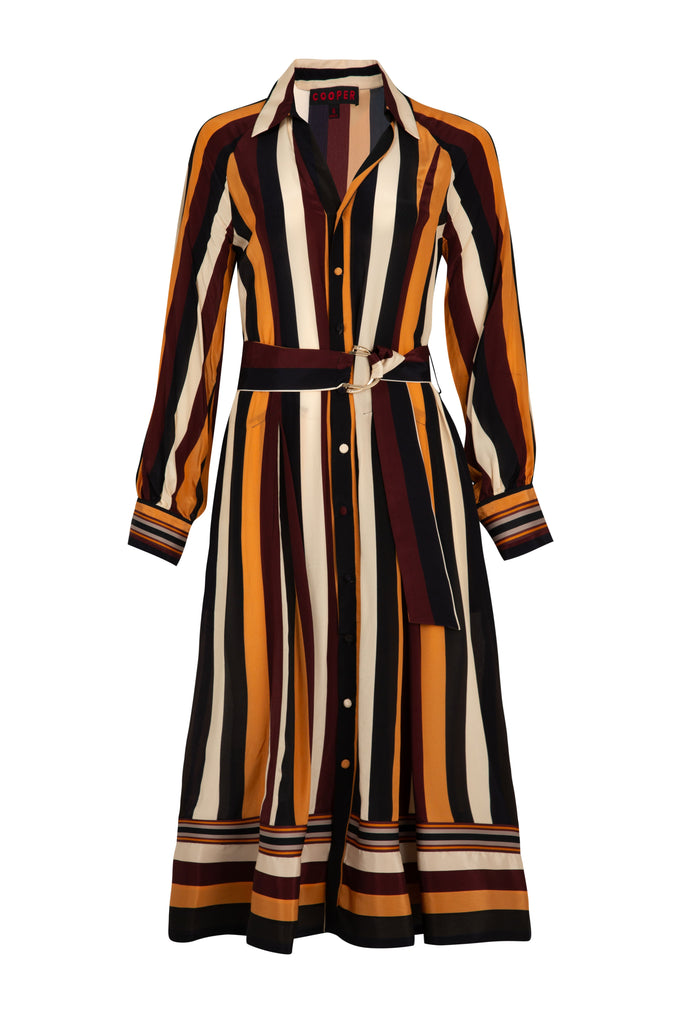 Cooper | Winterful Dress | Winter Stripe