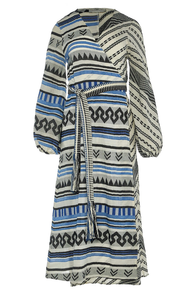 Devotion Twins | Ariel Long Dress | Blue/Black