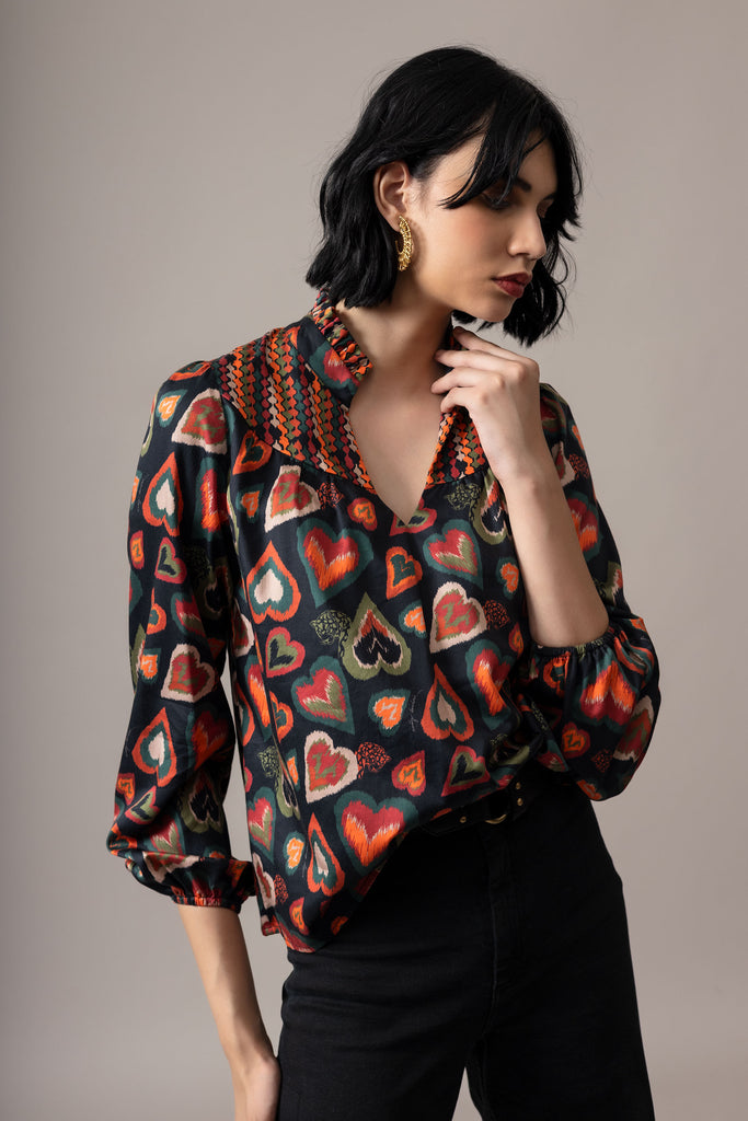 Emily Lovelock | Candice Blouse | Black