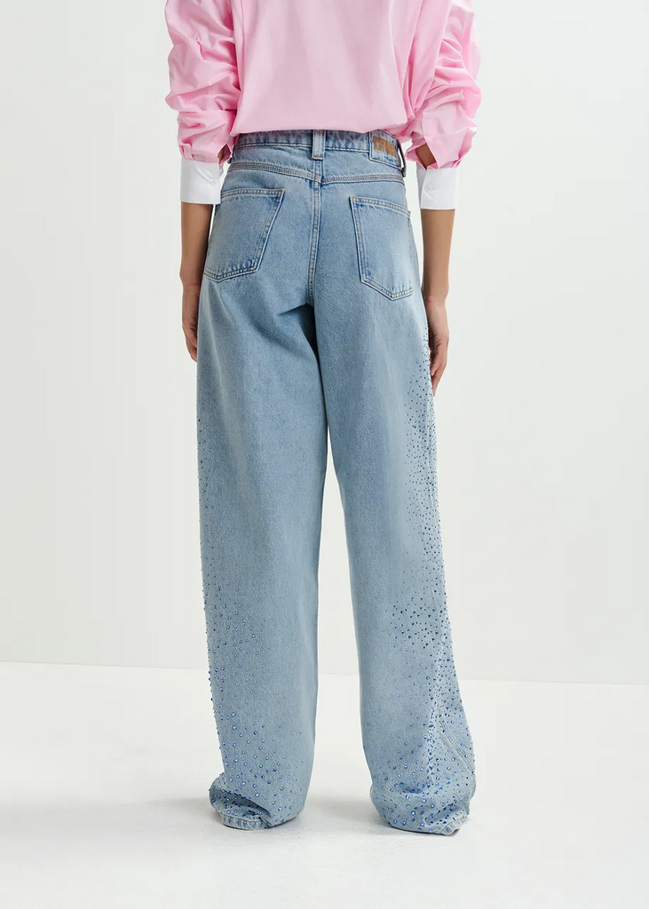 Essentiel Antwerp | Hit Rhinestone Jeans | Aqua Blue