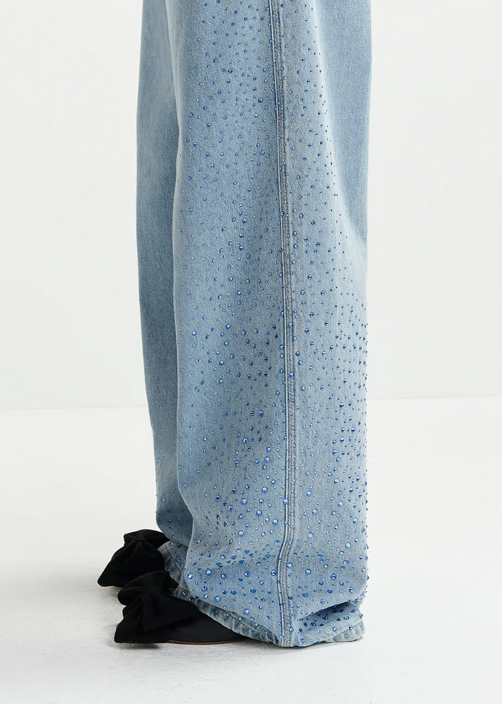 Essentiel Antwerp | Hit Rhinestone Jeans | Aqua Blue