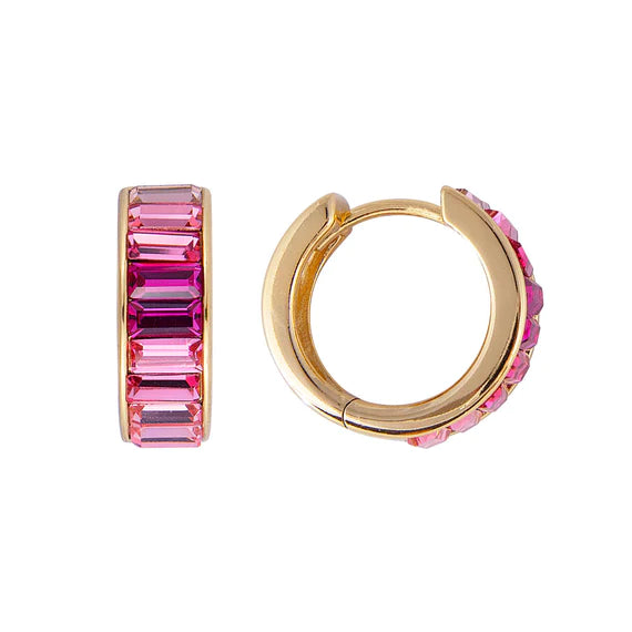 Fairley | Pink Ombre Midi Hoops SS2178APGP