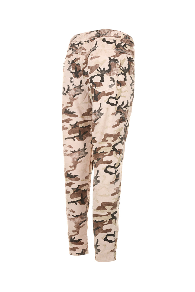 Funky Staff | Trouser You4 Velluto Camouflage | Sepia Rose