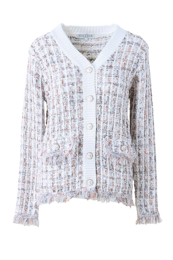 Hale Bob | Dallas Long Sleeve Cardigan | Ivory