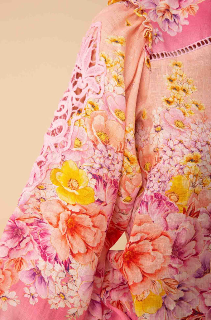 Hale Bob | Reese Long Sleeve Top in Pink