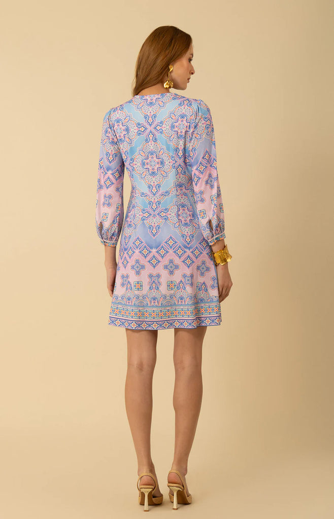 Hale Bob | Sevyn V-Neck Dress | Blue