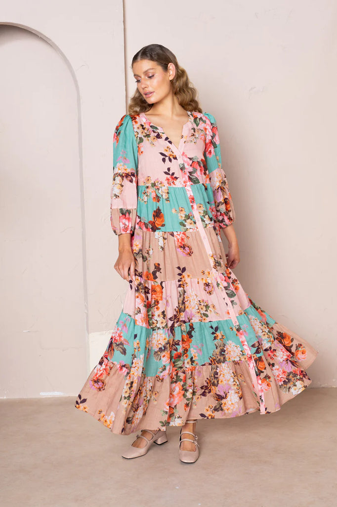 Kachel | Adele Maxi Kimono Dress