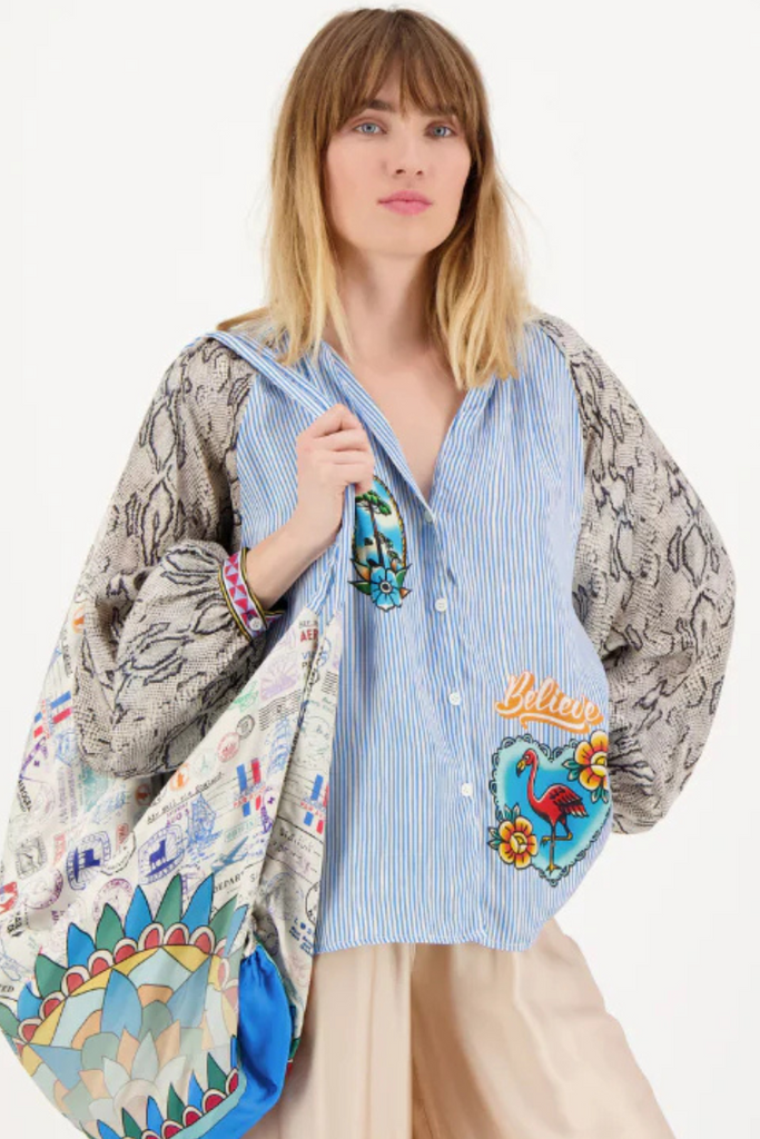Me369 | Adrianna Blouse | Snake Charmer