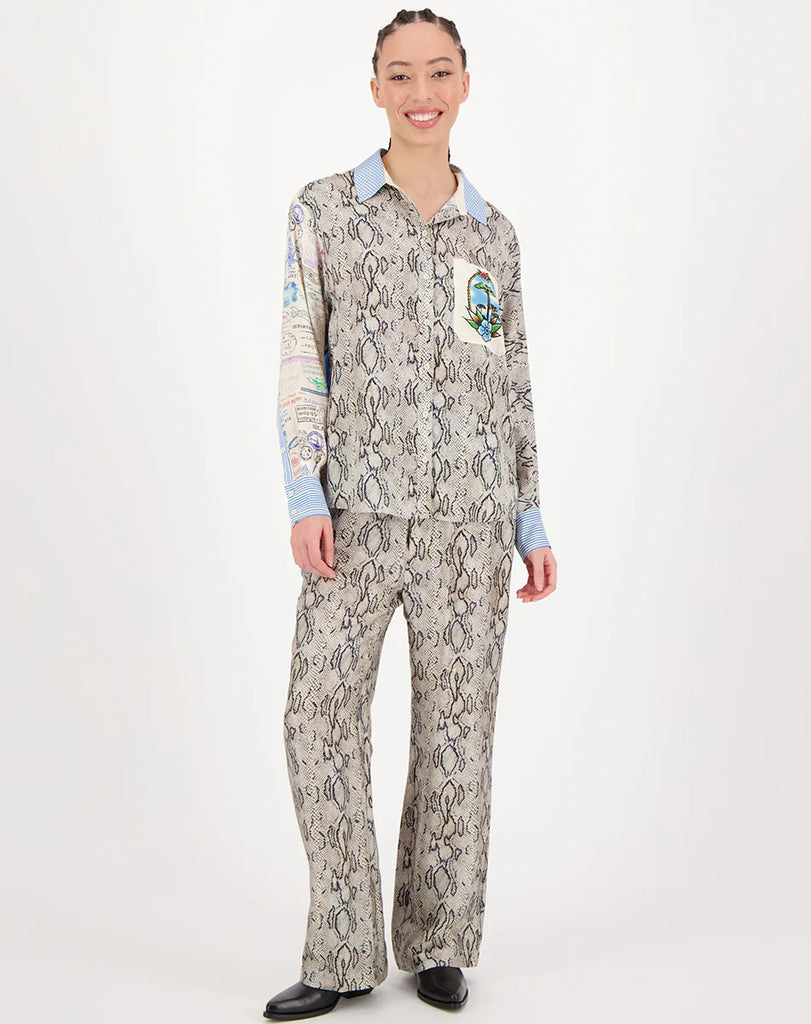 Me369 | Isabel Printed Shirt | Snake