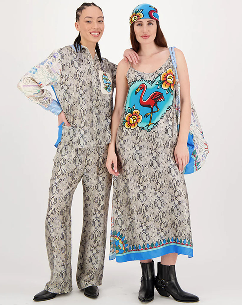Me369 | Isabel Printed Shirt | Snake