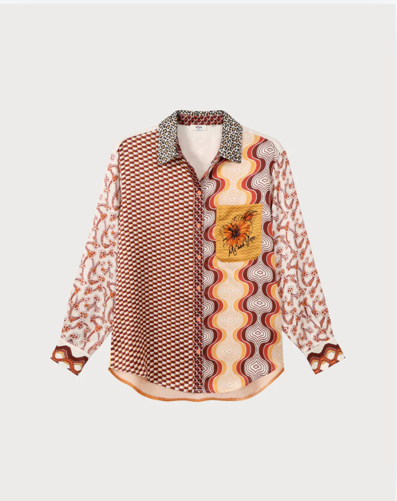 Me369 | Isabel Printed Shirt | Sunset