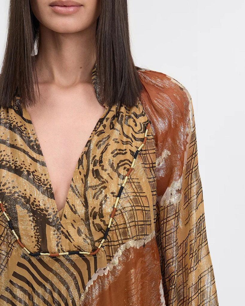Mes Demoiselles | Lisa Life Shape Dress | Caramel