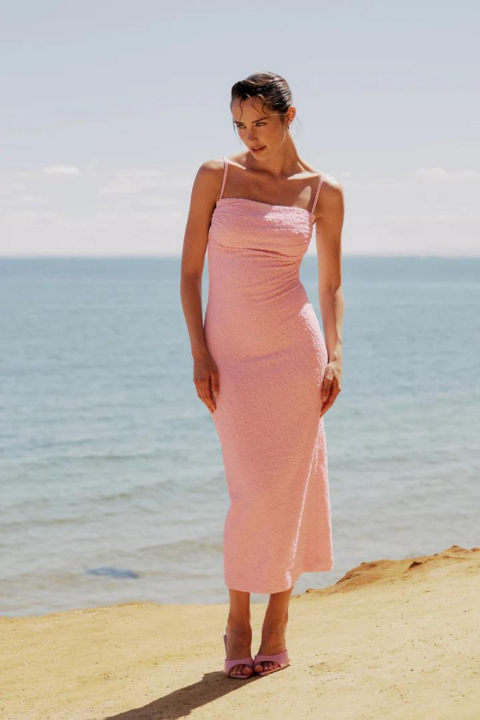 Mossman | Mesmerise Midi Dress | Pink