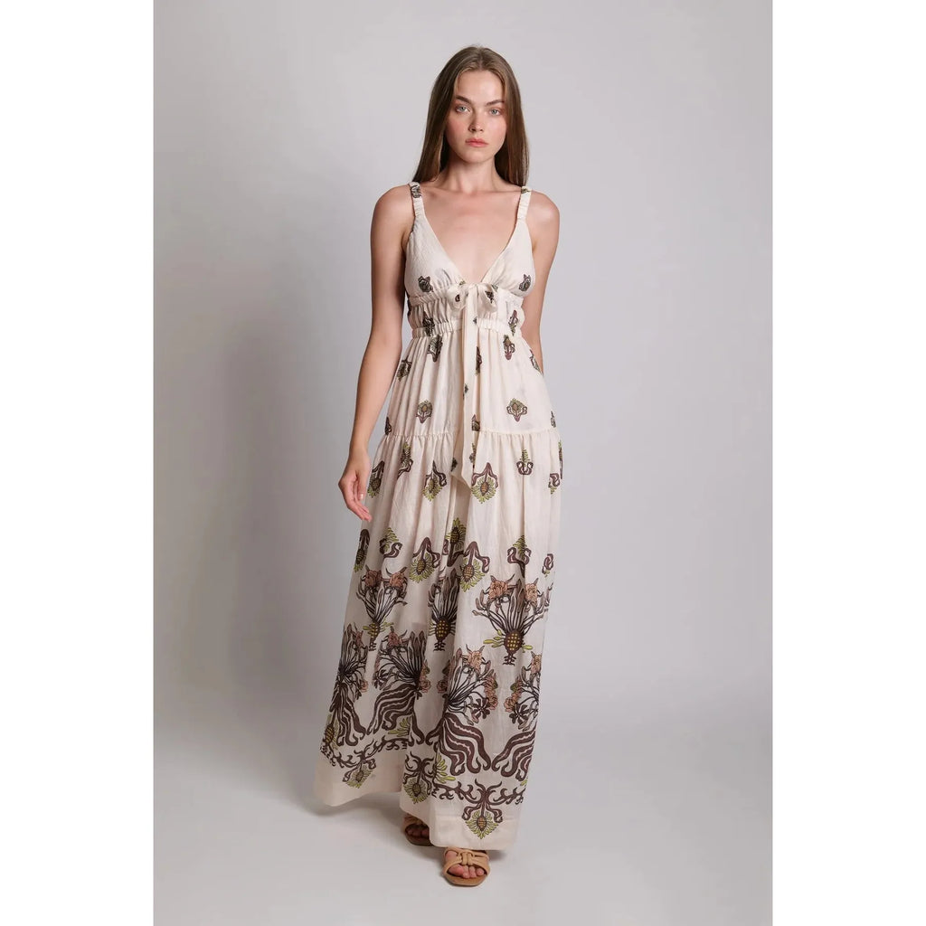 Sabina Musayev | Perdita Dress | Ivory Print