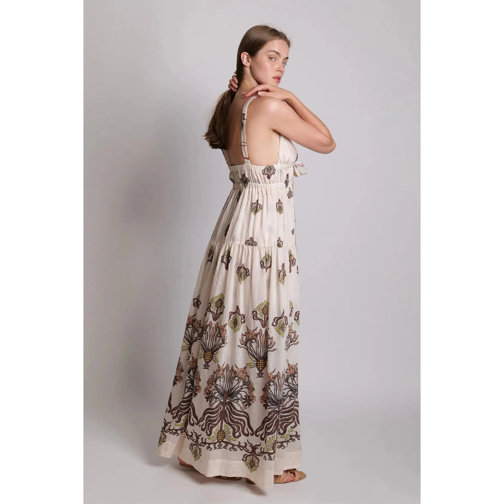 Sabina Musayev | Perdita Dress | Ivory Print