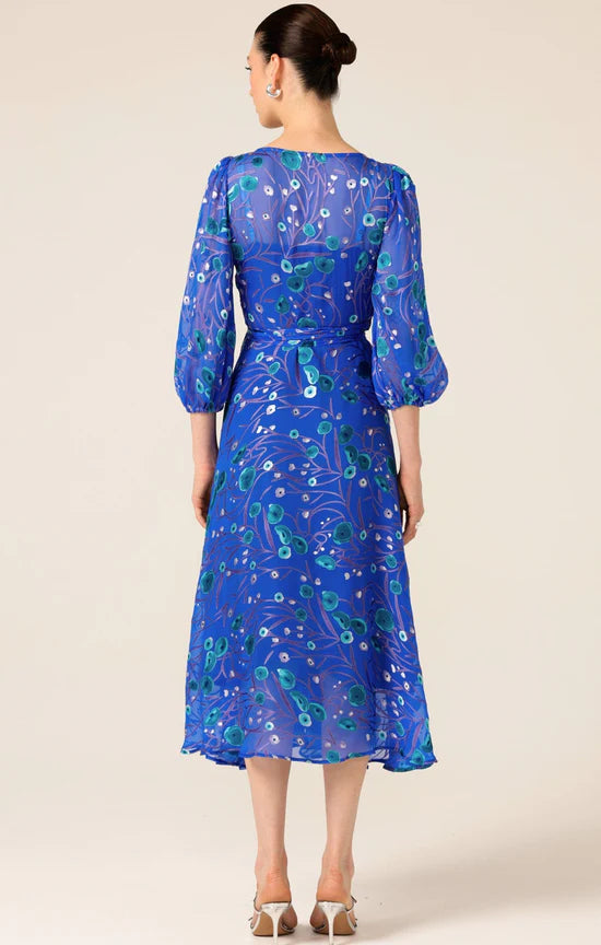 Sacha Drake | Bowerbird Wrap Dress | Periwinkle Poppy