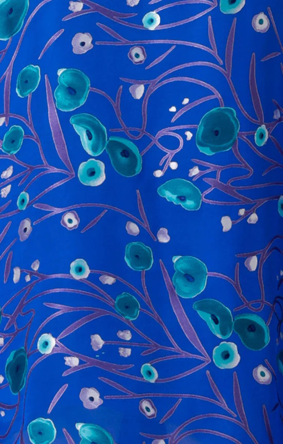 Sacha Drake | Bowerbird Wrap Dress | Periwinkle Poppy