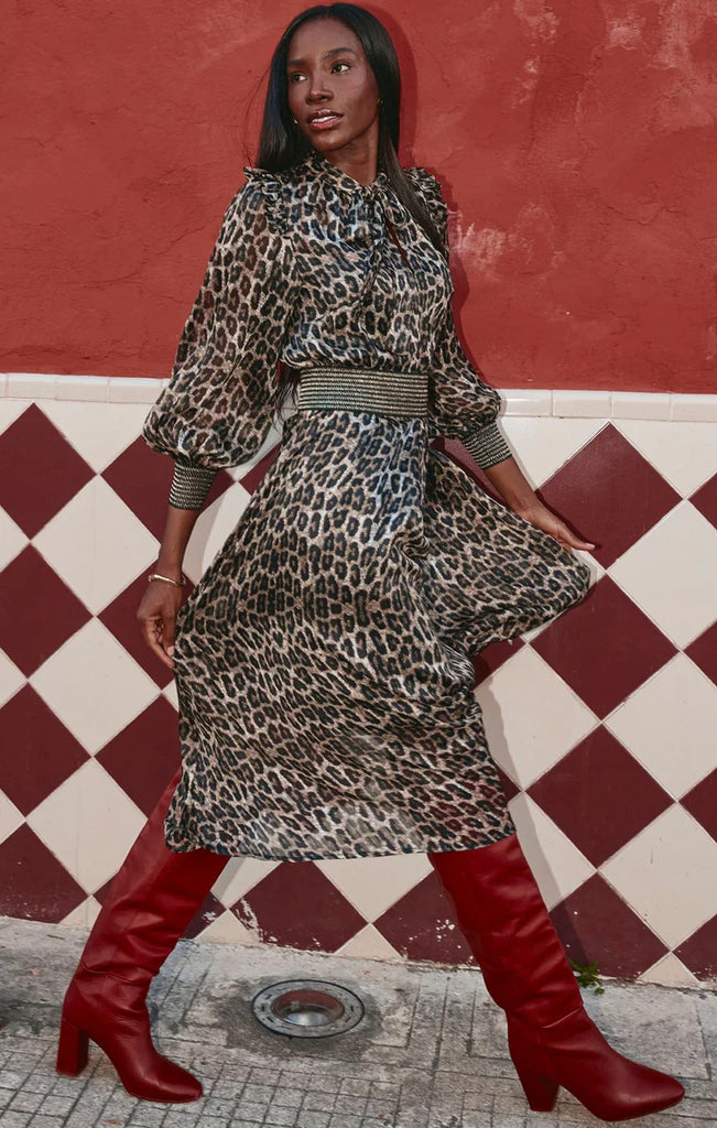 Sacha Drake | Tree Hollow Midi Dress | Animal