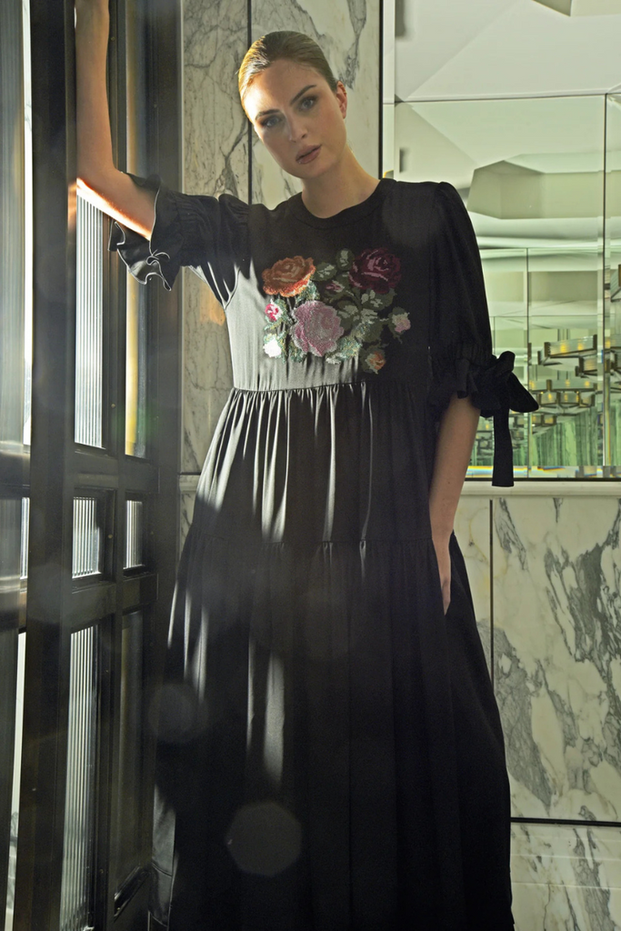 Trelise Cooper | Forever In A Rouche Dress | Black