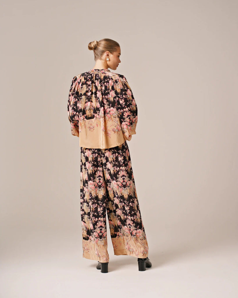 by TIMo | Midnight Garden Satin Trousers