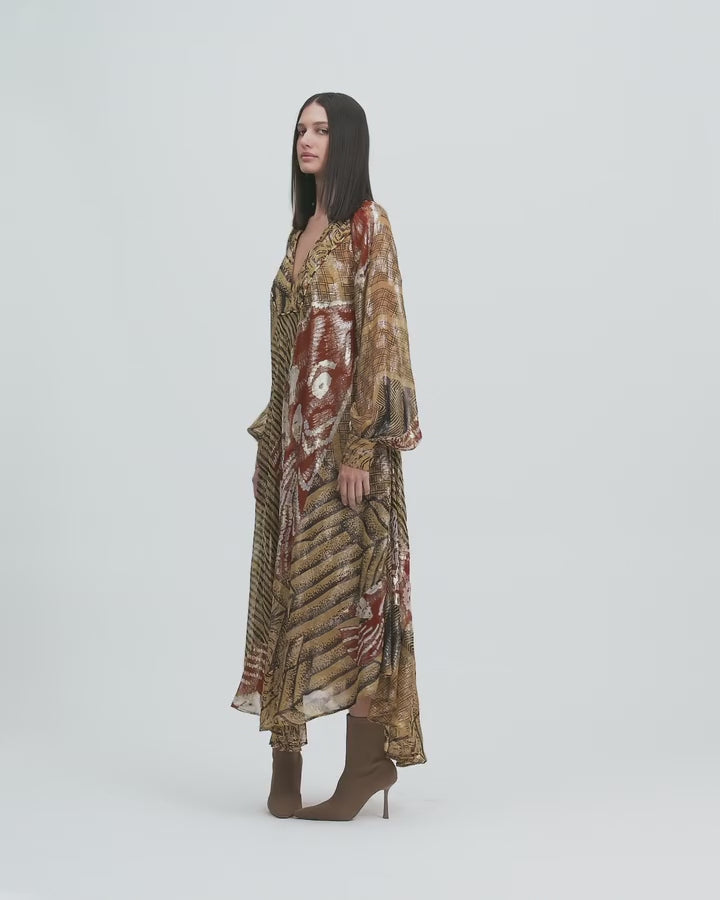 Mes Demoiselles | Lisa Life Shape Dress | Caramel