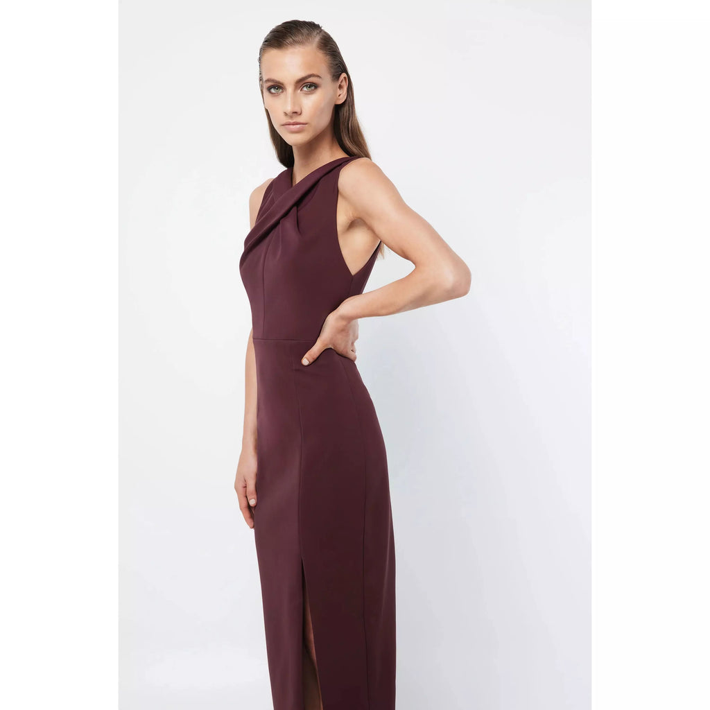 Mossman | Virtuous Midi Dress | Burgundy