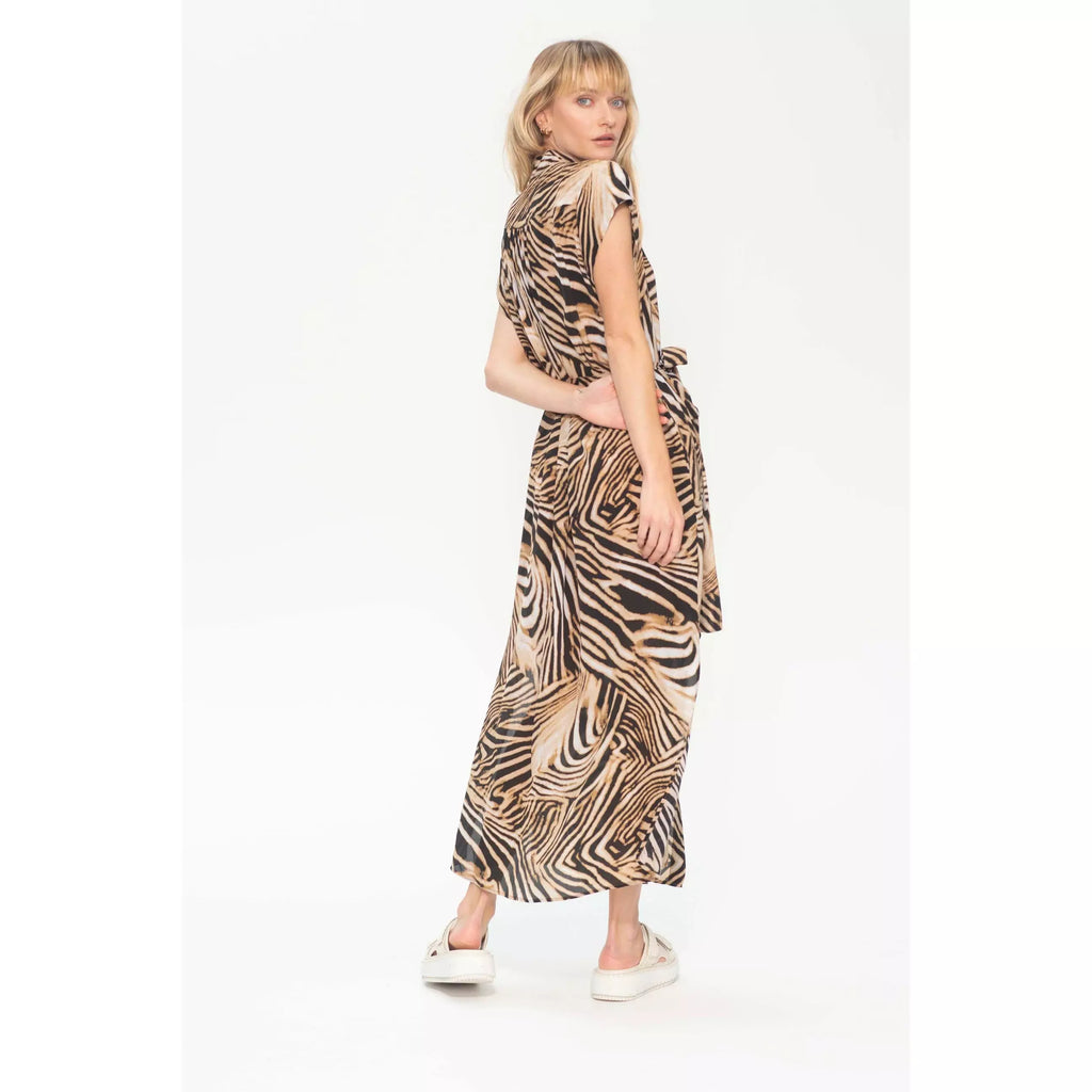 Mela Purdie | SS Soft Dress | Sahara Print Silk